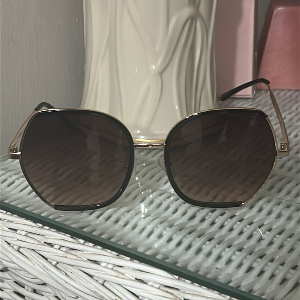 Gold and Black Sunglasses